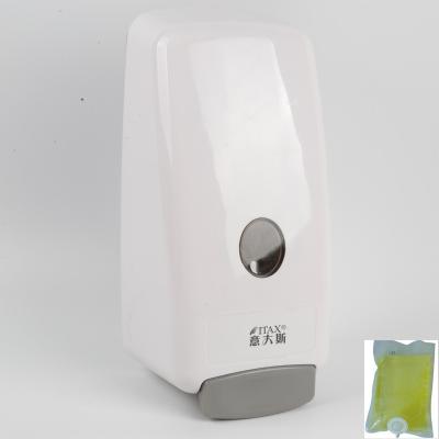 China Manual Replaceable Disposable Foam Soap Dispenser 1000ml Bag Liquid Foam Hand Soap Dispenser for sale