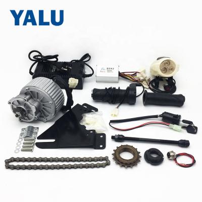 China Lightweight E.V./E-bike MY1018 450W 24V DC brushed electric motor kit with controller Kit for e-bike scooter go kart bicycle for sale