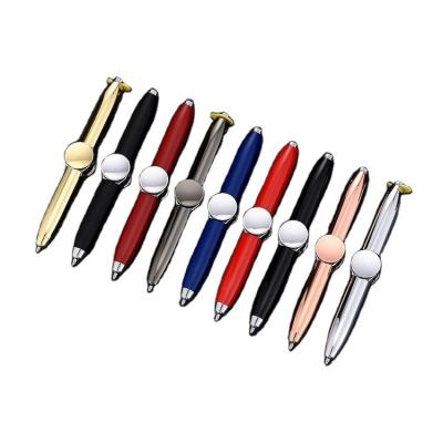 China Gyro Promotional Pen Fingertip Ballpoint Pen Fingertip Pen Multifunction Rotating Decompression Stationery Writing Pen Student for sale