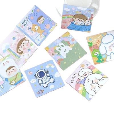 China Bear Self Adhesive Notebook Sticky Note Strawberry Astronaut Cute Cartoon Note for sale