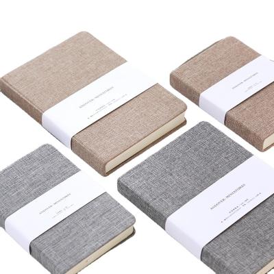 China Hardcover Book Blank and Grid Paper Notebook Cover Planner School Supplies Hard Canvas Stationery for sale