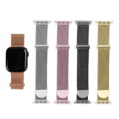 China High Quality Stainless Steel Magnetic Band Compatible With Apple Watch Metal Stainless Steel Band Adjustable Strap 40 42 44 Mm for sale