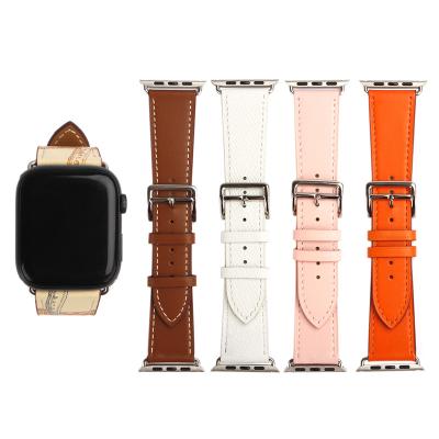 China 18 20 22 Mm High Quality Genuine Leather Watch Band Fashionable Unique Leather Strap for sale