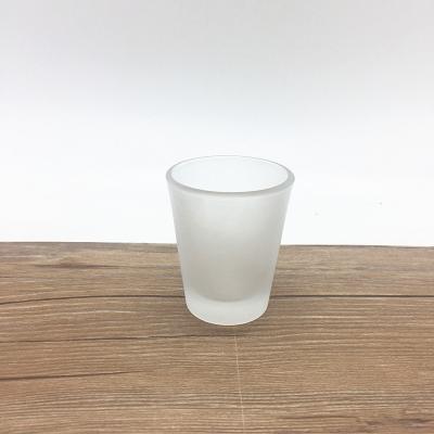 China None 1.5 oz. Frosted shot glasses with decal for sale