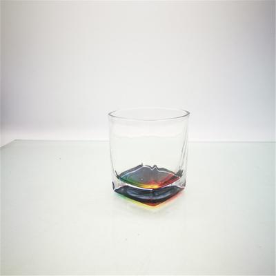 China Sustainable Whiskey Glass With Rainbow Color 10 Ounce Whiskey Glass Promotion for sale