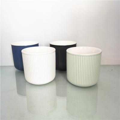 China Wholesale Romantic Candlelight Wedding Decorative Ceramic Candle Jars for sale