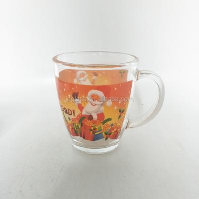 China Viable Cappuccino Glass Cup Nestle Factory Audit Sedex Glass Coffee Mug For Promotion for sale