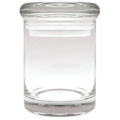 China 3 oz 90 ml 3 oz plain glass stash jars with plain lid for sale