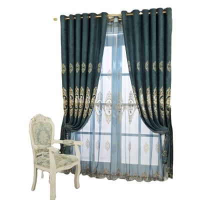 China Blackout Hot selling wholesale ready-made European style luxury embroidered curtains for sale