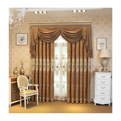 China Blackout Nordic simple hollow sheer sheer curtain embroidery flannelette wholesale curtains for the living room blackout for sale