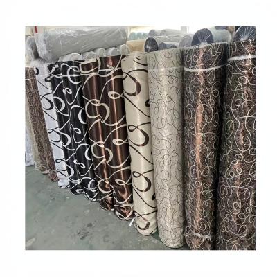 China Blackout New Stock jacquard curtain Solid Black Out Curtain Drape Decorative Solid Curtain 100% Polyester Fabric Inventory Ready Made Win for sale