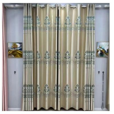 China Blackout Hot selling luxury styles Living Room Bedroom Double-sided Jacquard Blackout Curtains for sale