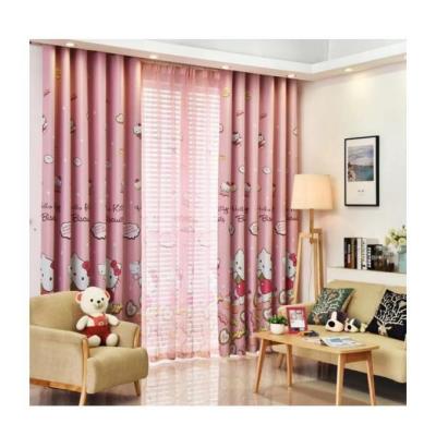 China Blackout Wholesale Price Pink Cartoon Curtains High Shading Printed Curtains Children's Bedroom Decoration for sale