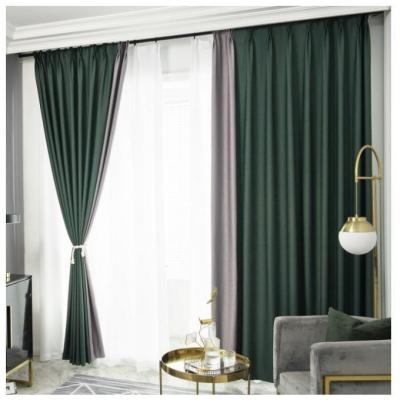 China Blackout Factory wholesale polyester texture striped  blackout curtains for Household bedroom curtains for sale