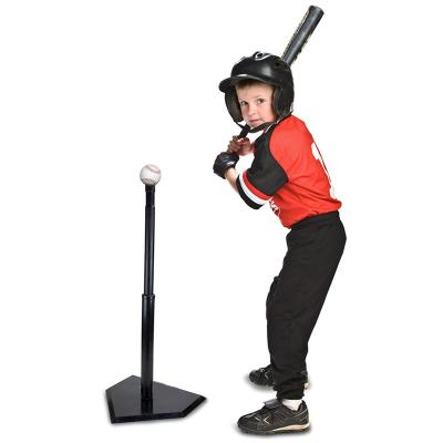 China Heavy duty durable rubber metal baseball and ball practice batting hitting tee for training for sale