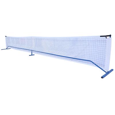 China Steel Shaft+fiberglass pole tennis net beach pickleball paddel net high quality durable 22ft portable outdoor net for sale