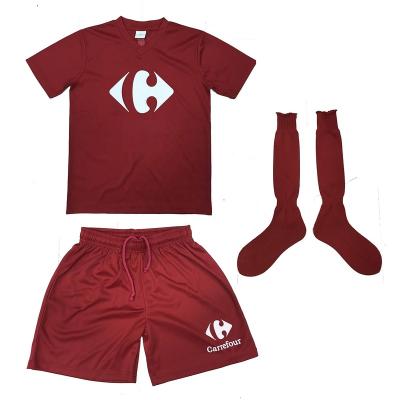 China Shirts & Tops Kids Football Tank Top Custom Soccer Jerseys Set With Socks Football Uniform Print Custom Soccer Kit for sale