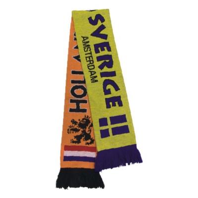 China Cheap Custom Long Knitted World Cup Soccer Sports Fan Scarf SS16-NE034 for sale