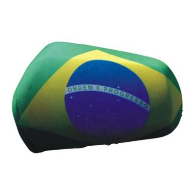 China World Cup OEM Country National Pendant 2022 All Custom Design Logo Soccer Football Club Team Flag Brazil Car Mirror Cover for sale