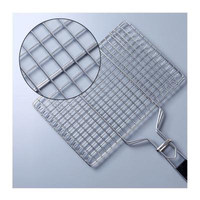 China Good Selling Dustproof Products Rectangle BBQ Grill Hanging Grid Mesh Wire Mesh Net BBQ Grill Basket for sale