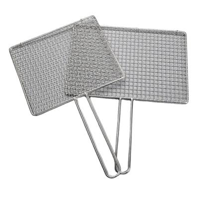 China Outdoor Camping Expanded BBQ Mesh Grill Stainless Wholesale Price Rectangle BBQ Wire Grill Basket Dustproof Mesh for sale