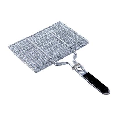 China Cheap Rectangle BBQ Mesh Grill BBQ Grill Basket Stainless Steel Dustproof Hot Selling Outdoor Wire Mesh for sale