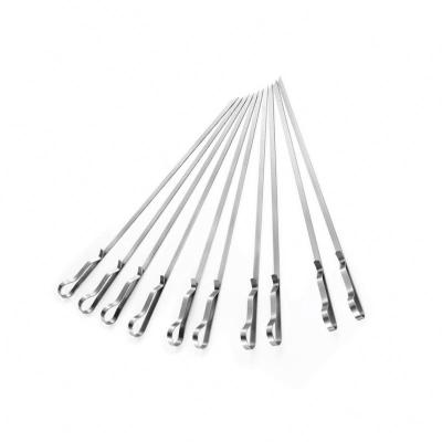 China Quality Assurance Long Square Easily Cleaned Flexible Kebab Skewers Stainless Steel Kebab Skewers For Sale for sale