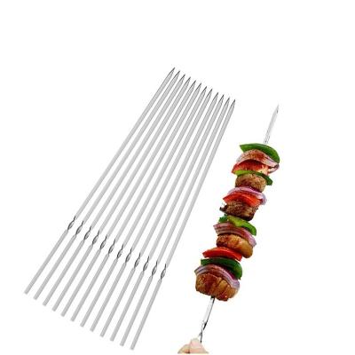 China Special Offer Easily Cleaned GRILL ENTIRE Stainless Steel Skewers Adana Kebab Skewer Long Set for sale