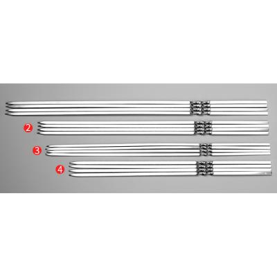 China Easily Cleaned 2022 Popular High Quality BBQ Skewer Manufacturer Large Stainless Steel Skewers Rack for sale