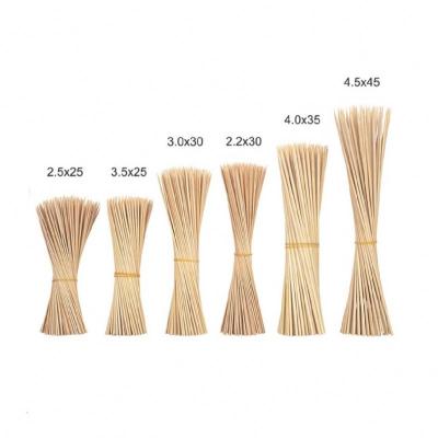 China Manufacturer Wholesale Disposable High Quality BBQ Grill BBQ Easily Cleaned Bamboo Skewer for sale