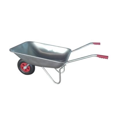 China Decorative Metal Wheelbarrow Garden Metal Wheelbarrow Planters for sale