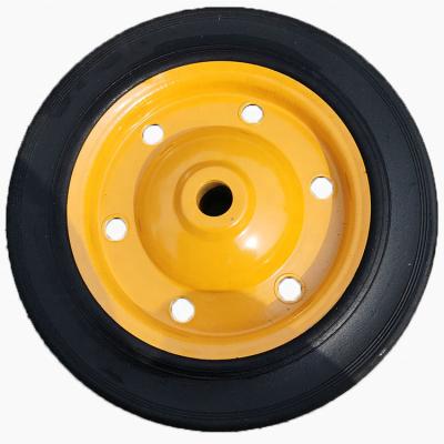 China Factory supply good quality wear resistant solid rubber wheels solid rubber wheel from Africa for wheel barrow for sale