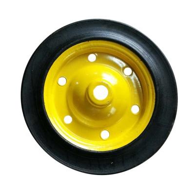 China Africa Wear Resistant Hot Sale Wheels Factory Solid Rubber Wheels For Cheap Wheels For Wheelbarrow WB3800 for sale