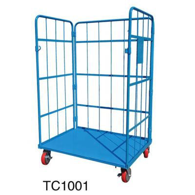 China Heavy Duty Folding And Large Capacity Platform Hand Truck 300kg Warehouse Platform Cart for sale