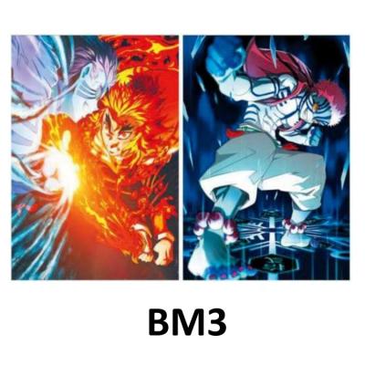 China Anime 300 styles Dragon Ball Demon Slayer One patch Narutos marvel star attack on titan frame 3D Flip Lenticular Anime Poster Picture for sale