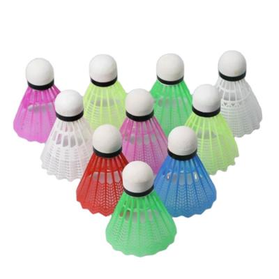 China Plastic Foam China Good Accept Customized Logo Nylon /Plastic Badminton Windproof Shuttlecock Plastic Nylon Ball for sale