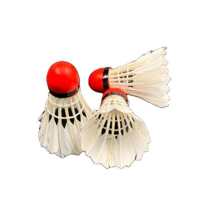 China Durable Goose Hard Plastic High Level Feather Class D Goose Feather Badminton Airplane Shuttlecock for sale