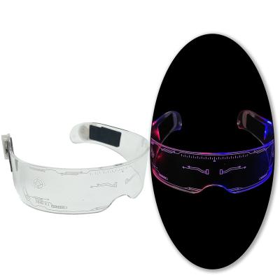 China Plastic Light up toys light up glasses LED dual-control colorful color-changing flashing glasses Party props for sale