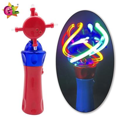 China Plastic Light up toys light up orbiter spin wand 6 led spinning wand novelty toy 2023 gift for kids birthday party for sale