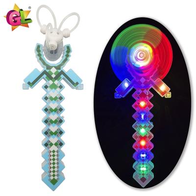 China Plastic Light up toys light up DIY windmill led spinner wand electric lighted windmill  for kids toys 2023 new arrivals for sale