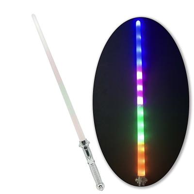 China Plastics Led toys Flashing 13 led sword light up sword children lightsaber induction glow sword party cosplay toy for sale