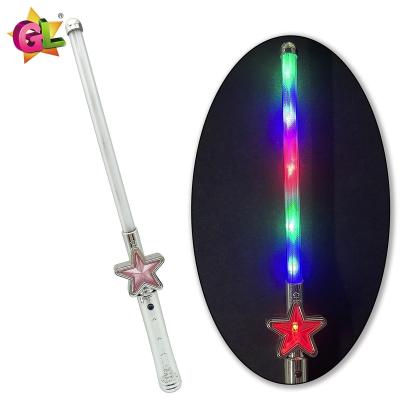 China Plastic Light up toys light up star wand party favor led toy for girl fairy magic flashing star stick led wand for kid for sale