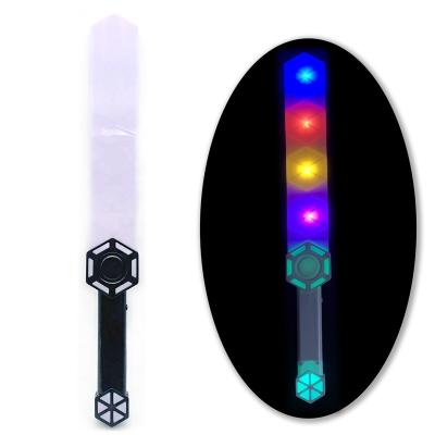 China Plastic Light up toys light up prism wand  6 led lightsaber wholesale light up stick luminous toy glow stick for Kid for sale