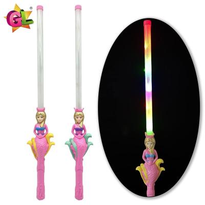 China Plastic Light up toys light up mermaid lightsabers led toys for kids play swords hot sale 2023 light up toys led flashing for sale