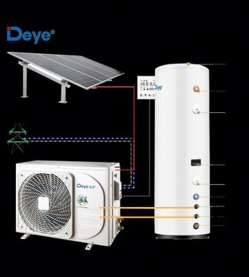 China DGA2-ACDCBLW-12K 18K 24K Solar Hybrid Solar Water Heater System DEYE ACDC Air Water Heater for sale