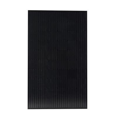 China 330w solar panel all 300w 310w 320w 330w solar panels full black mono black solar panel 330w wholesale manufacturers all black 156.75mmx156.75mm for sale