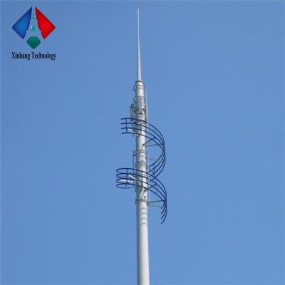 China Single Pole Terminal 15m Steel Tube Monopoles Antenna Monopole Mast Telecom Manufacturer Monopole Tower for sale