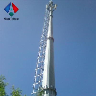 China single pole tower galvanized single pole steel tube communication tower single pole tower for sale