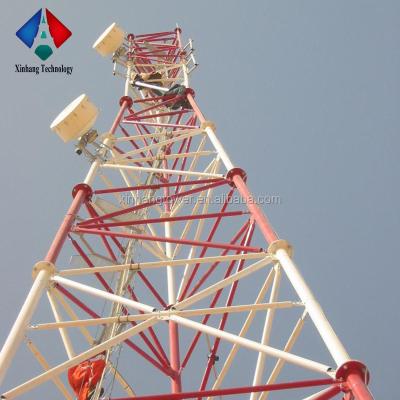 China Hot Dipped Galvanized Steel Tube Tower Steel Tubular Communication Tower Movable Tower for sale