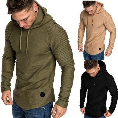 China 2021 New Arrivals Viable Men's Hoodies Long Sleeve Casual Ruffled T-shirts Cotton Shirts Man Clothing Fasion for sale